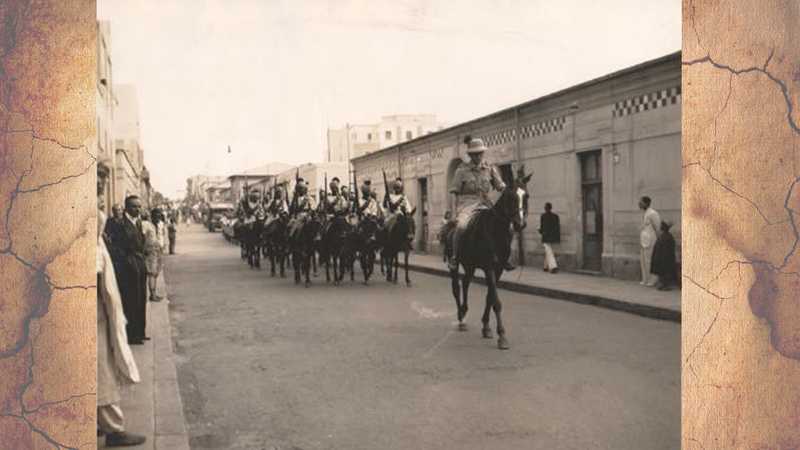 The British army entering Asmara, Eritrea, 1941