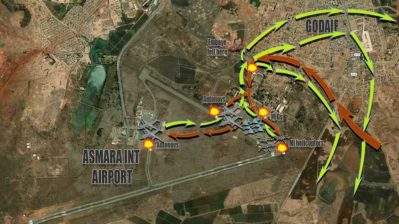 The plan of the EPLF commando attack on Asmara Air Force base in 1984, the 18 minute wonder